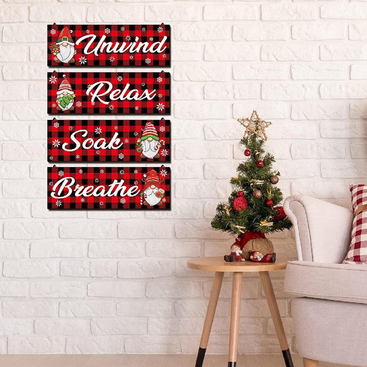 The Holiday Aisle® 4 Piece Christmas Wall Décor Set Wayfair